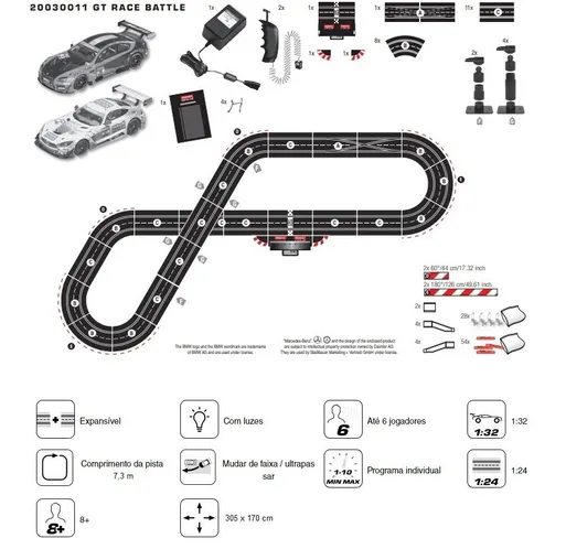 PISTA ELETRICA FILME CARROS DISNEY 2.9 METROS - Miniaturas colecionáveis  para a sua loja