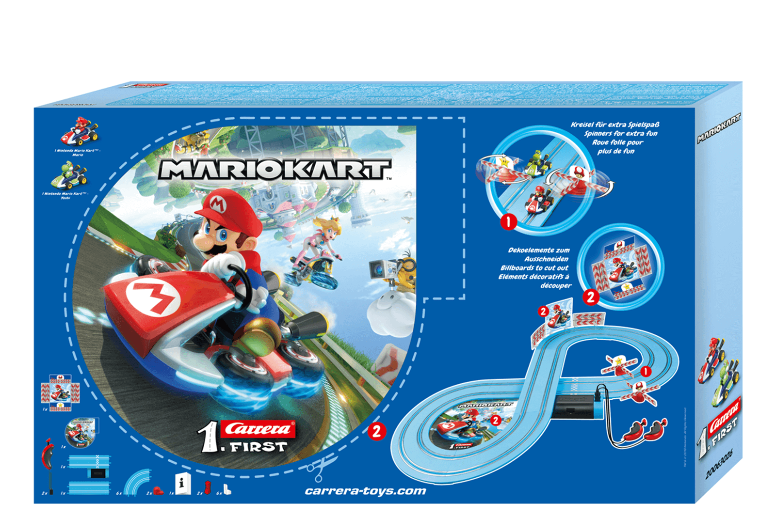 Autorama Super Mario Kart X Peach Carrera Pista2,4m Nintendo