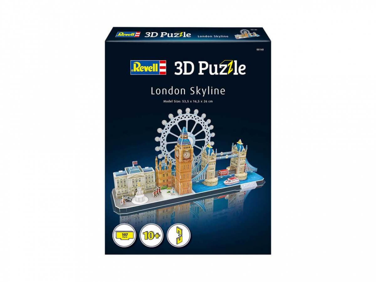 Quebra-cabeça 3D (3D Puzzle) Paisagens de Londres - Revell 00140 - BLIMPS